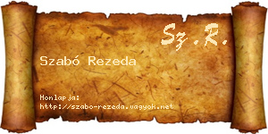 Szabó Rezeda névjegykártya